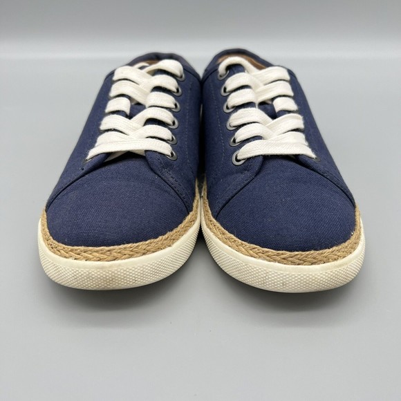 Vionic Womens Sneakers SZ 6 Navy Blue Hattie Boat Shoes Nautical Yacht Fashion - Picture 2 of 8